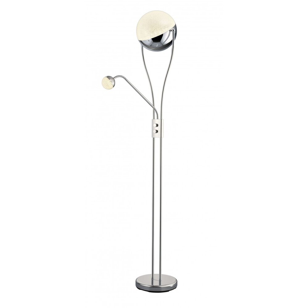 Trio CHRIS lampada da terra LED Cromo, 1-Luce main product photo
