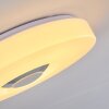 Athlone Plafoniera LED Bianco, 2-Luci, Telecomando, Cambia colore