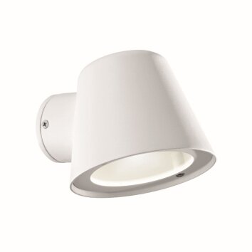 Ideal Lux GAS Applique da esterno Bianco, 1-Luce