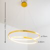 Stalon Lampada a Sospensione LED Oro, 1-Luce