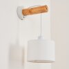 Geelong Applique Legno chiaro, Bianco, 1-Luce