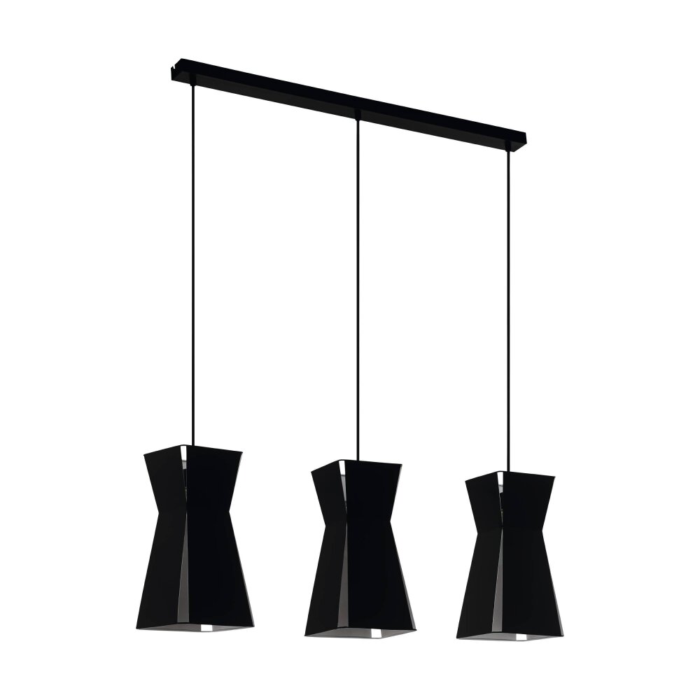 Eglo VALECROSIA Lampadario a sospensione Nero, Bianco, 3-Luci main product photo