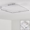 Salmi Plafoniera LED Bianco, 1-Luce