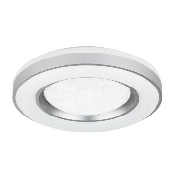 Globo COLLA Plafoniera LED Bianco, 1-Luce, Telecomando, Cambia colore