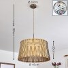 Timmele Lampadario a sospensione Legno chiaro, Nichel opaco, 1-Luce