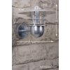 Nordlux Agger Applique Acciaio inox, Trasparente, chiaro, 1-Luce