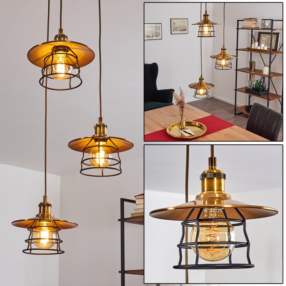 Moena Lampadario a sospensione Ottone antico, Bronzo, 3-Luci main product photo