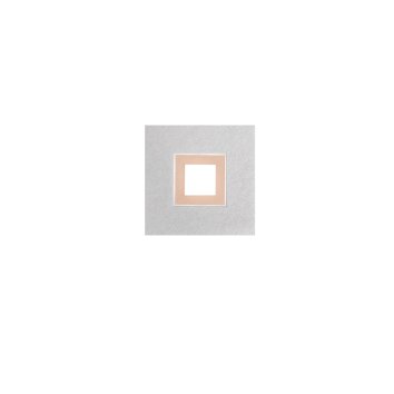 Grossmann KARREE Plafoniera LED Alluminio, Ramato, 1-Luce