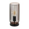 Eglo ROCCAMENA Lampada da Tavolo Ramato, Nero, 1-Luce