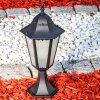 Hongkong Frost Lampada con piedistallo Nero, 1-Luce
