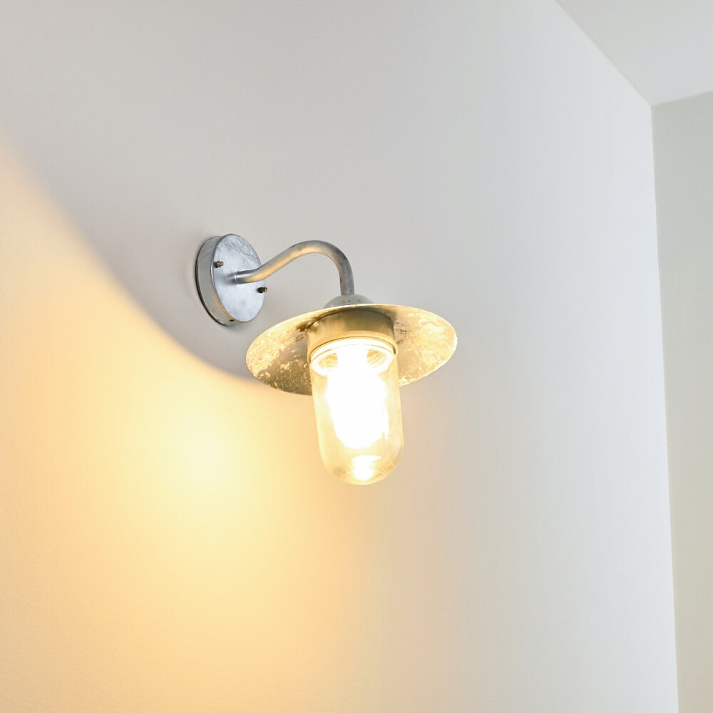 Maidiswil Applique da esterno Argento, 1-Luce
