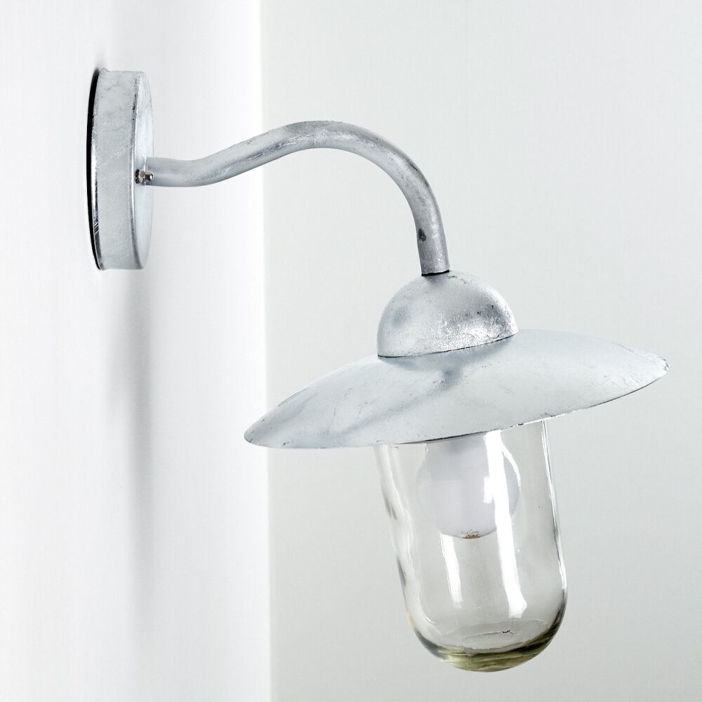 Maidiswil Applique da esterno Argento, 1-Luce