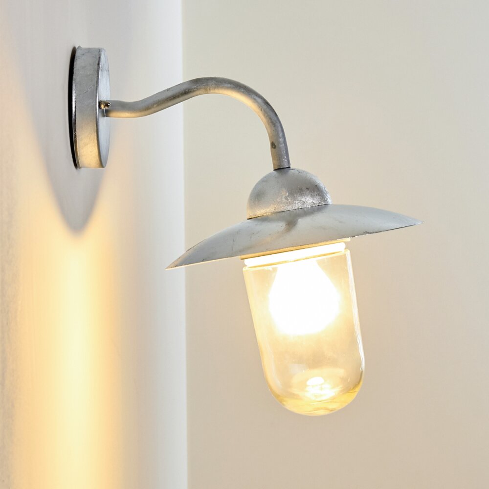 Maidiswil Applique da esterno Argento, 1-Luce