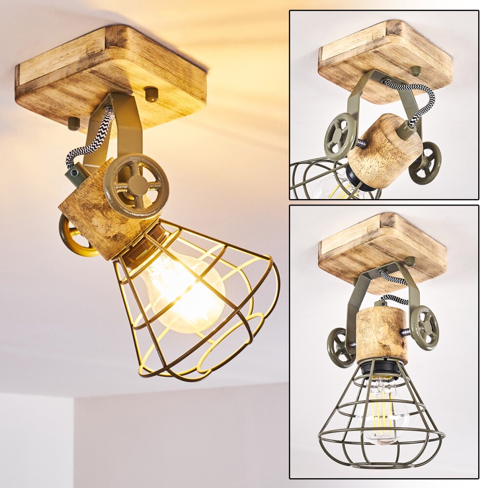 Nifun Plafoniera Marrone, Verde, 1-Luce main product photo