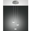 Fabas Luce Hale Lampada a Sospensione LED Alluminio, 3-Luci