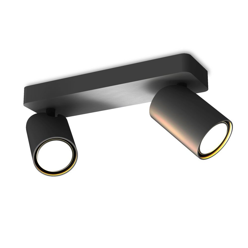 Plafoniera Mantra SAL BLACK Nero, 2-Luci main product photo