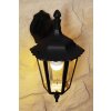 Konstsmide FIRENZE Applique per esterno Nero, Trasparente, chiaro, 1-Luce