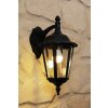 Konstsmide FIRENZE Applique per esterno Nero, Trasparente, chiaro, 1-Luce