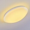 Brighton Plafoniera LED Bianco, 1-Luce, Telecomando, Cambia colore