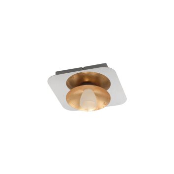 Eglo TORANO Plafoniera LED Cromo, Oro, 1-Luce