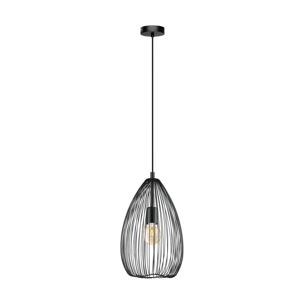 Eglo CLEVEDON Lampadario a sospensione Nero, 1-Luce main product photo
