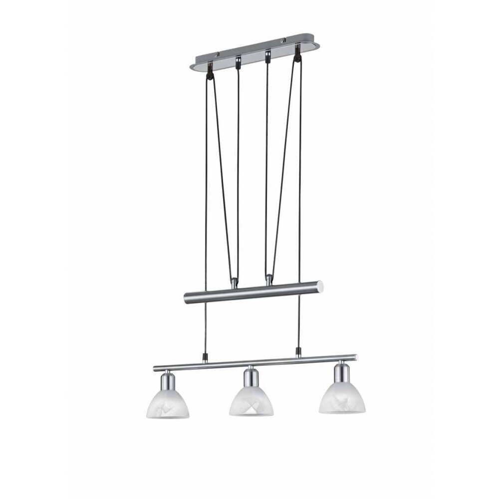 Trio LEVISTO Lampadario a sospensione LED Nichel opaco, 3-Luci