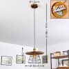 Moena Lampadario a sospensione Ottone antico, Bronzo, 1-Luce