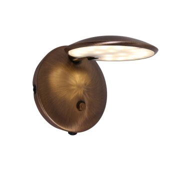 Steinhauer Zenith Applique LED Bronzo, 1-Luce