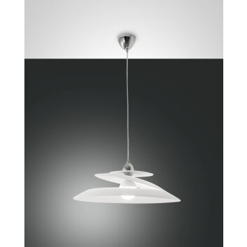 Fabas Luce Aragon Lampada a Sospensione Cromo, 1-Luce