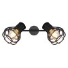 Globo CLASTRA faretto Nero, 2-Luci