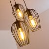Negril Lampadario a sospensione Nero, 3-Luci