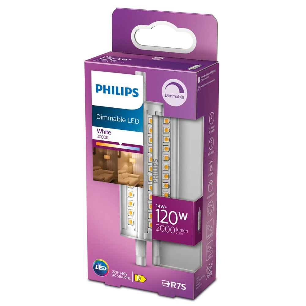 Philips LED R7S 14 Watt 3000 Kelvin 2000 Lumen main product photo
