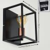 Yuhigaoka Applique Ramato, Nero, 1-Luce