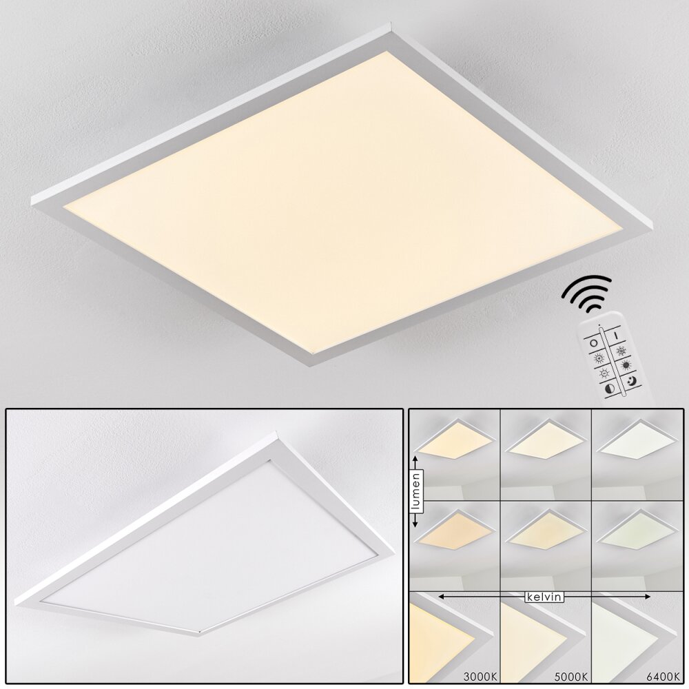 Salmi Plafoniera LED Alluminio, Bianco, 1-Luce main product photo