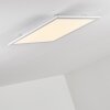 Salmi Plafoniera LED Alluminio, Bianco, 1-Luce