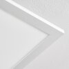 Salmi Plafoniera LED Alluminio, Bianco, 1-Luce