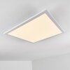 Salmi Plafoniera LED Alluminio, Bianco, 1-Luce