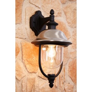 Konstsmide PARMA Applique Alluminio, Nero, 1-Luce