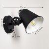 Pany Applique Nero, 1-Luce