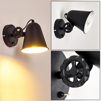 Pany Applique Nero, 1-Luce