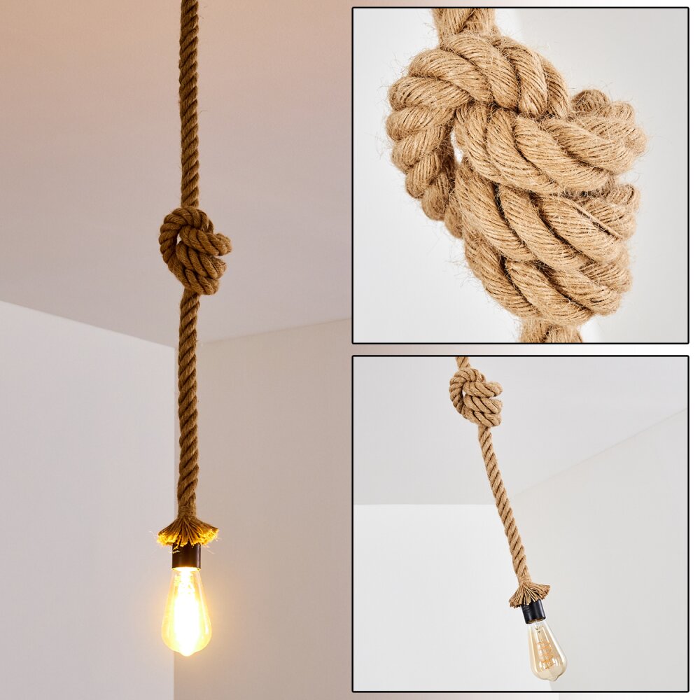 Etowah Lampadario a sospensione Marrone, Nero, 1-Luce main product photo