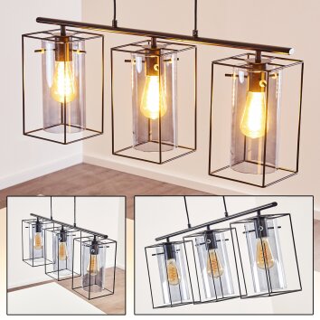 Lucea Lampadario a sospensione Nero, 3-Luci Lucea Lampadario a sospensione Nero, 3-Luci