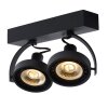 Faretto da soffitto Lucide DORIAN LED Nero, 2-Luci