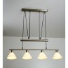 Trio 3751 Lampada a sospensione Acciaio inox, Nichel opaco, 4-Luci