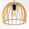 Lampada a Sospensione Wutt Legno chiaro, Nero, 1-Luce