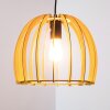 Lampada a Sospensione Wutt Legno chiaro, Nero, 1-Luce