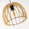 Lampada a Sospensione Wutt Legno chiaro, Nero, 1-Luce