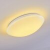 Brighton Plafoniera LED Bianco, 1-Luce, Telecomando, Cambia colore