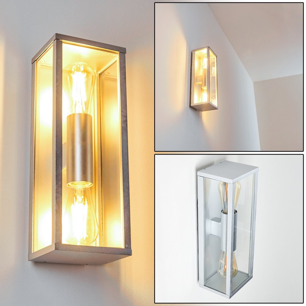 Kiwalik Applique da esterno Argento, 2-Luci main product photo
