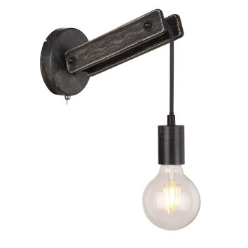 Globo VISSO Applique Nero, 1-Luce